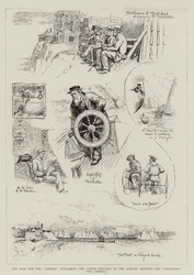 The Race for the America Cup, Among the Yachts Previous to the Contest Between the Volunteer and Thistle